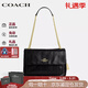 蔻馳（COACH）新款女包經(jīng)典ELODIE斜挎包單肩包休閑通勤鏈條包送女友節日送禮 黑色CCZ62-IMBLK 長(cháng)28.5*寬8.5*高19cm