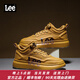 Lee【專(zhuān)柜正品】男鞋冬季新款高幫鞋子男士運動(dòng)板鞋增高百搭休閑鞋男 土黃 40 【偏大/請拍小一碼】