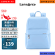 新秀麗（Samsonite）雙肩包14英寸筆記本電腦包 男女大容量背包書(shū)包 商務(wù)通勤出差旅行 藍色微瑕款特價(jià)清倉【嚴禁干洗熱風(fēng)機烘干】