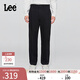 Lee25早秋新品寬松版男款經(jīng)典斜紋布抓絨休閑褲潮流LMB009918209 黑色 34