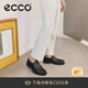 愛(ài)步（ECCO）男士皮鞋 商務(wù)英倫風(fēng)樂(lè )福鞋一腳蹬休閑男鞋 都市倫敦525624 HL 黑色52562401001 42