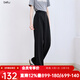 betu女裝2025夏季新款休閑闊腿褲垂順高腰百搭西裝褲褲子2507T43 黑色 S