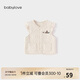 babylove【清倉】女寶寶馬甲春秋嬰兒薄夾棉保暖輕便背心外出文藝時(shí)尚飛袖