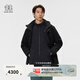 KOLON SPORT/可隆羽絨三合一夾克 男子戶(hù)外GTX防潑水透濕防水沖鋒衣2級 LHGJ5WN117-BK 黑色 2XL 185/104A