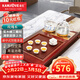 金灶（KAMJOVE） 整套茶具功夫茶盤(pán)玫瑰實(shí)木自動(dòng)上水茶臺泡茶機茶海家用茶具套裝 搭配H9爐、茶具、茶渣桶 1個(gè)