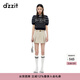 DZZIT【爆款補單】地素短褲早春壓褶工藝裙褲設計學(xué)院風(fēng)女 淺卡其色 XS