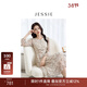 JESSIE【流光花語(yǔ)】2025年春夏新款雅致真絲連衣裙田園風(fēng)長(cháng)袖碎花 花色 M