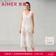 愛(ài)慕愛(ài)慕繁華之上夏季女士蕾絲沙灘長(cháng)裙 白色1H0 L