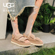 UGG夏季新款女士時(shí)尚舒適炫金系列厚底露趾魔術(shù)貼休閑涼鞋1141493 SAN| 沙色 39