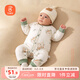 貝瑞加（Babyprints）寶寶連體衣加厚嬰兒連體衣冬季夾棉保暖童裝家居爬服 考拉90
