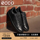 愛(ài)步（ECCO）男鞋 休閑板鞋男鞋百搭系帶潮流低幫鞋子 街頭輕巧521304 HL 黑色52130451052 41