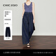 CHIC JOJO【惰性精英】彎刀褲丨牛仔褲女26夏新款藍色松弛感休閑褲 云隱藍 S (26)