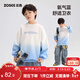 左西童裝男大童衛衣2026新款春季上衣兒童漸變圓領(lǐng)衣服潮 藍色 150