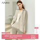 AMII女裝2025職業(yè)西服套裝女夏季新款休閑外套時(shí)尚西裝兩件套 卡其(西裝) S (155)