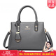 袋鼠卡拉正品包包手提包女大容量2026爆款中年女士媽媽女包百搭斜挎品牌包 灰色【手包+卡包+禮盒裝】