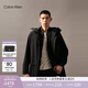 Calvin Klein運動(dòng)【防風(fēng)防水】秋冬男士戶(hù)外ck徒步露營(yíng)三合一可卸內膽沖鋒外套 BAE-太空黑 XL