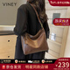 viney牛皮托特包包女包輕奢單肩包斜挎包生日新年禮物送女友老婆 【咖啡色】實(shí)用高檔腋下包 時(shí)尚品牌大容量百搭休閑通勤大包