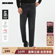 利郎加絨牛仔褲男冬季保暖褲低腰窄腳九分褲舒彈威化太陽(yáng)牛仔褲子 黑（24DNZ10101） 33 (175/84A)