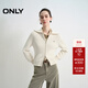 ONLY2025秋季新款質(zhì)感雙向拉鏈舒適親膚純色針織衫女|12533B008 S12亮奶油白色 XL