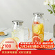 樂(lè )扣樂(lè )扣（LOCK&LOCK）涼水壺耐熱玻璃泡茶檸檬水果水杯子帶把家用大容量玻璃茶水杯1.2L