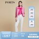 PORTS寶姿商場(chǎng)同款春季新品女裝長(cháng)袖針織粗針短夾克LD8J095PFQ080 粉色混色-1 L (8)