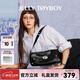JellyToyboy女包JTB無(wú)界枕頭包.真皮牛皮斜挎新款小眾高級感通勤單肩包 黑色