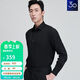 報喜鳥(niǎo)正裝長(cháng)袖襯衫男士商務(wù)百搭襯衣 曜石黑 40(175/92)
