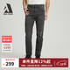 ABLE JEANS【修身褲】男士水洗牛仔褲修身直筒褲子男舒適日常休閑褲長(cháng)褲潮流 深隕石灰 29 /32 （推薦120-130斤）