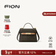 菲安妮（FION）新款包包女包經(jīng)典老花小方包女士手提單肩斜跨包情人節禮物 啡/駝