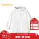 巴拉巴拉女童外套秋裝中大童洋氣連帽防水潮 米白10302 140