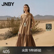 JNBY/江南布衣【花苞形態(tài)】夏連衣裙花苞裙A型寬松圓領(lǐng)無(wú)袖5O4G14810 216/臘粉駝色 M