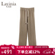 Lavinia Club拉維妮婭秋冬新款直筒寬松通勤時(shí)尚OL休閑百搭衛褲女Y51K104S 卡其色 160/68A