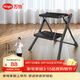 萬(wàn)怡（WRIGHT）梯子家用折疊人字梯室內登高多功能樓梯踏步梯凳黑色2步