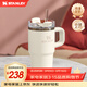STANLEY保溫杯水杯巨無(wú)霸吸管杯大容量杯子保溫保冷時(shí)尚居家戶(hù)外男女禮物 【熱銷(xiāo)色系】米白色- 591ml
