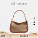 蔻馳（COACH）【禮物】CARY系列女士經(jīng)典標志斜挎包單肩馬鞍包高級感春季女包 B4/棕黃色 焦糖色(新版）