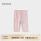 babylove嬰幼兒打底褲秋冬季加絨保暖褲子男女寶寶簡(jiǎn)約純色百搭直筒休閑褲
