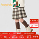 巴拉巴拉童裝兒童半身裙秋冬裝女童短裙中大童百搭洋氣時(shí)尚百褶裙