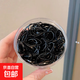 一次性發(fā)圈小皮筋兒童不傷發(fā)發(fā)繩小女孩橡皮筋高彈力皮套頭繩發(fā)飾 黑色300根罐裝