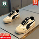 啄木鳥(niǎo)男鞋2026新款潮牌高級感軟底透氣運動(dòng)休閑板鞋阿甘鞋男復古德訓鞋 白黑 40