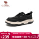 駱駝（CAMEL）閃穿一腳蹬冰絲涼感輕便百搭休閑布鞋 G15S136025 黑色 41 