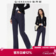 佐丹奴牛仔微喇褲女顯瘦女褲重磅洗水高腰牛仔長(cháng)褲女05415684
