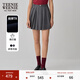 Teenie Weenie小熊女裝半身裙夏季學(xué)院風(fēng)休閑時(shí)尚百褶短裙 灰色 M 165