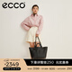 愛(ài)步（ECCO）【38女神節禮物】 中號托特包 手提單肩輕奢牛皮女包 9107829 HL 黑色910782990000 中包