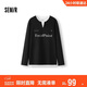 森馬（Semir）[商場(chǎng)同款]長(cháng)袖T恤男拼接假兩件情侶裝25秋印花上衣101525101201