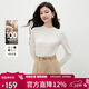 秋水伊人慵懶半高領(lǐng)針織衫2025年冬季新款100%綿羊毛百搭質(zhì)感上衣