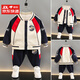 酷樂(lè )羊奧特曼衣服男童春裝棒球服套裝2026新款帥氣男寶春秋潮酷運動(dòng)外套 紅色【外套+褲子】 120