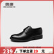 奧康（Aokang）涼鞋男士夏季商務(wù)正裝皮鞋透氣打孔舒適辦公德比牛皮鞋子男黑42
