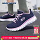 斯凱奇（Skechers）女鞋運動(dòng)鞋 2026春季新款緩震網(wǎng)面透氣休閑鞋耐磨輕便跑步鞋子 海軍藍色/粉紅色/GRACEFUL 38.5