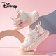 迪士尼正品艾莎公主兒童鞋女童校園休閑鞋舒適軟底跑步運動(dòng)鞋春季新品 裸粉 35 碼/內長(cháng)22.3適合腳長(cháng)21.3