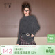 三彩獨醒2025冬季新款復古針織衫半高領(lǐng)絞花毛衫設計感F